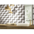 75X150 Modern Bathroom Kitchen Backsplash Beveled Grey Subway Tile